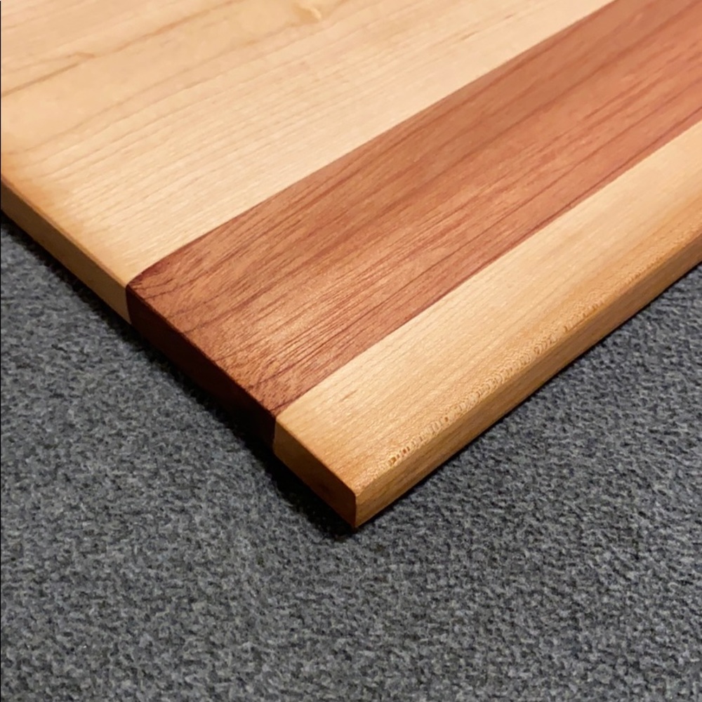 Custom handmade exotic hardwood cutting board